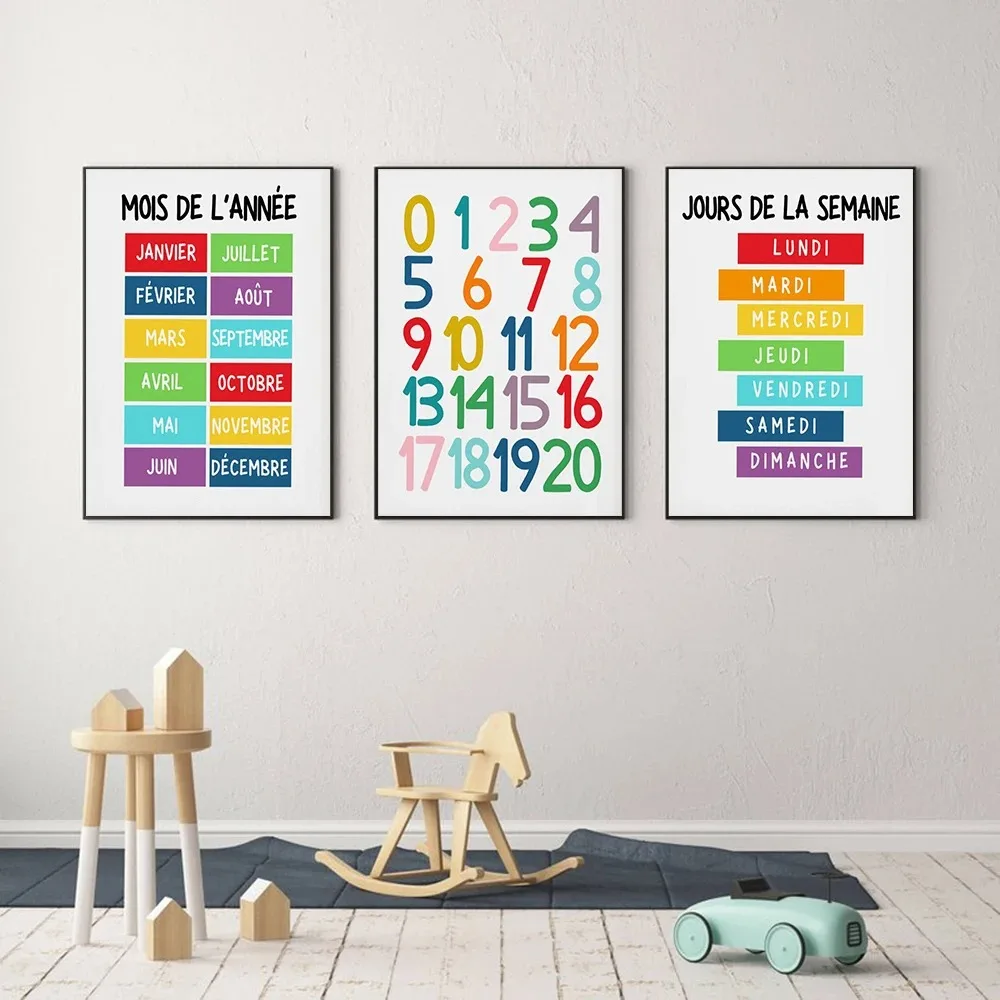 Kids Educational Posters - 1 шт. Настенные плакаты с алфавитом