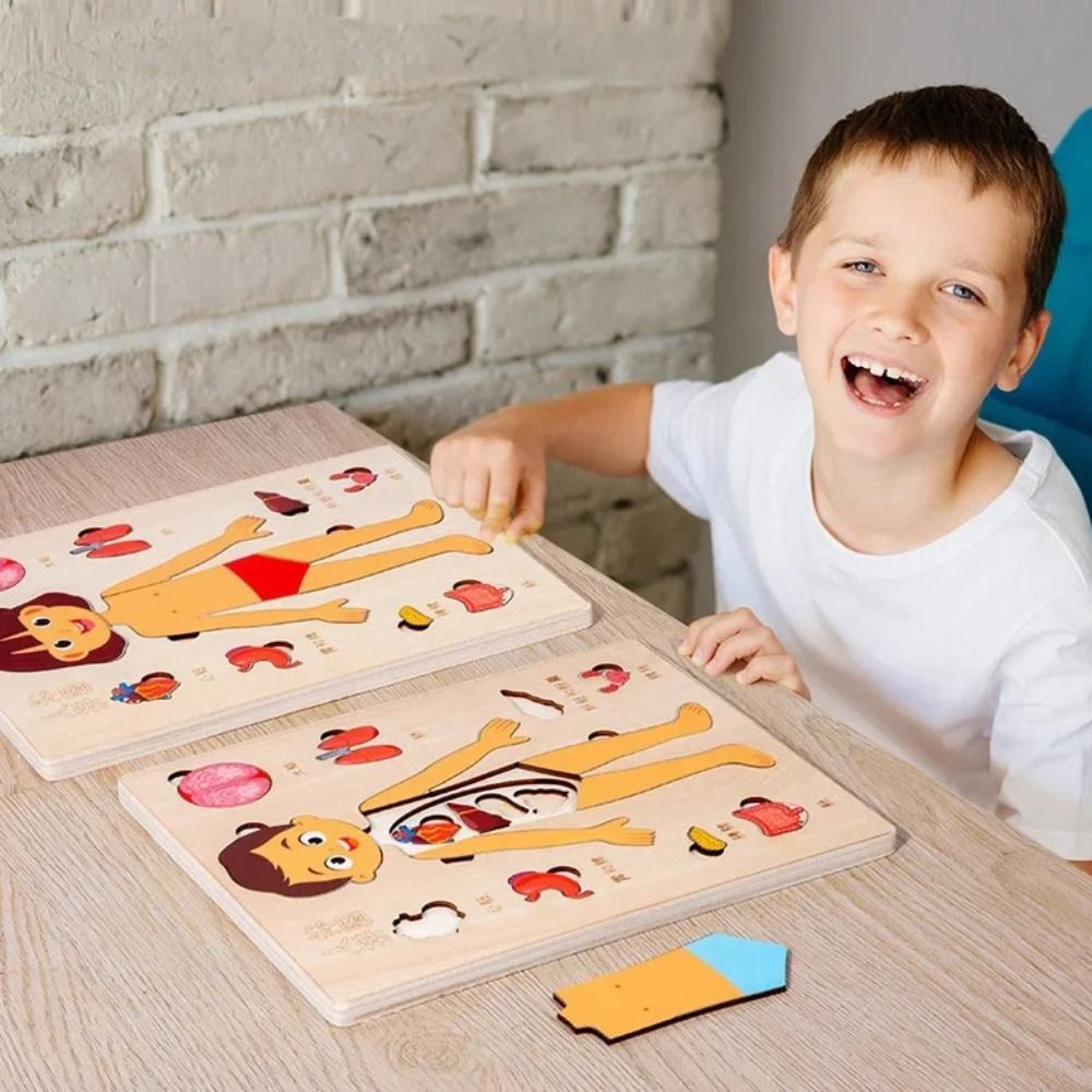 НОВАЯ развивающая доска Монтес – обзор и цена Human Body Puzzle
