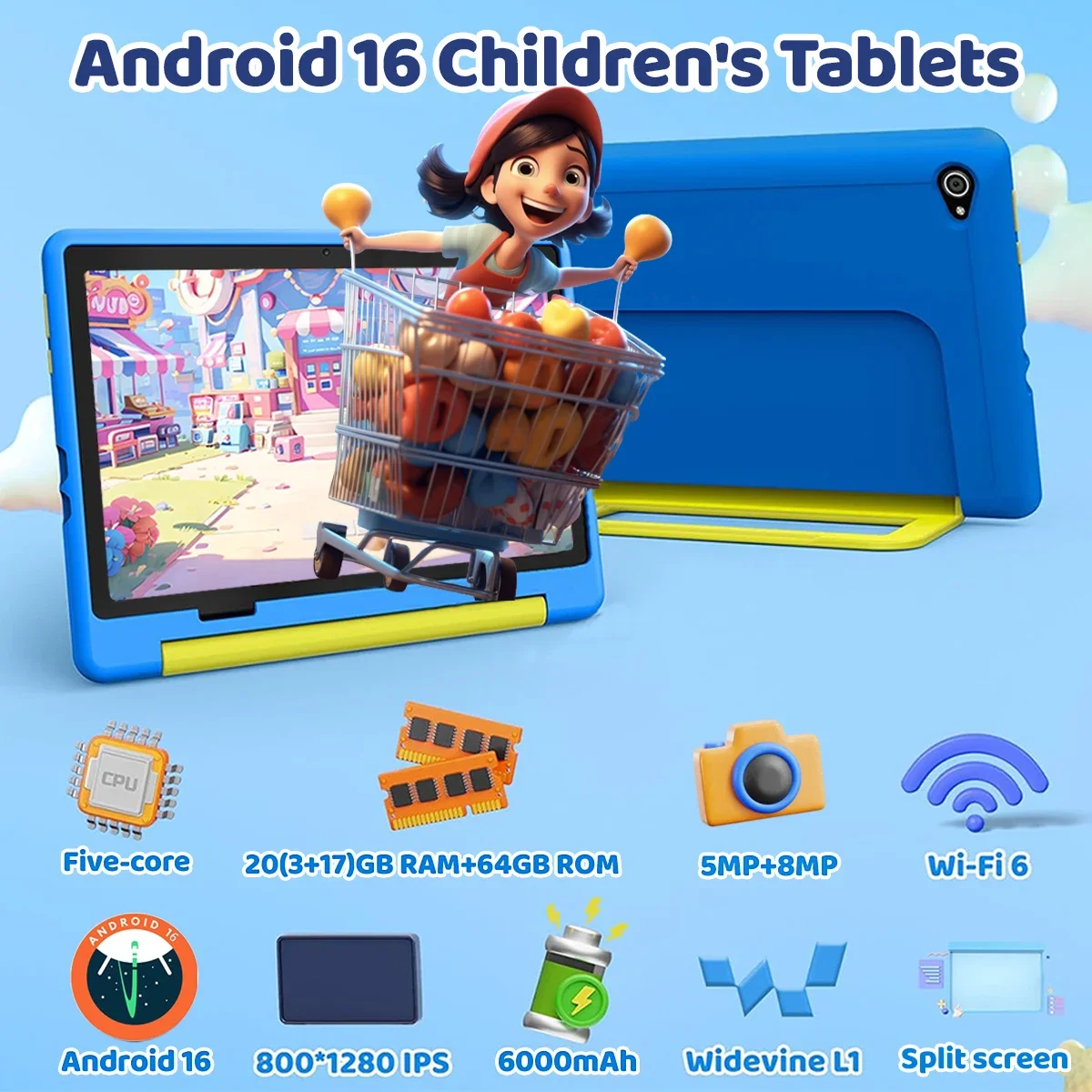 Новейший детский планшет Andro – обзор и цена Kids Education Tablets